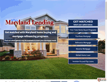 Tablet Screenshot of marylandlending.com